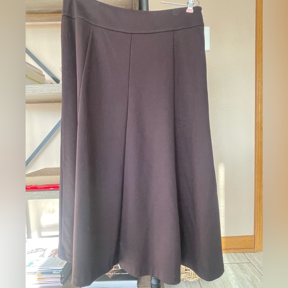 Coldwater Creek Dark Brown A-Line Skirt